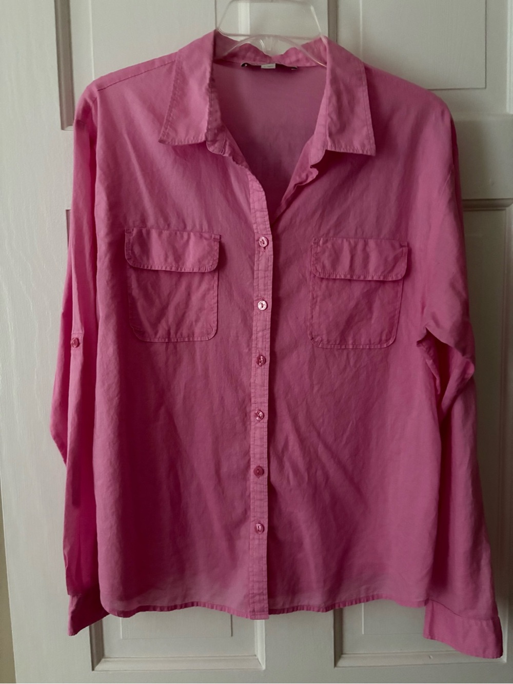 Loft Pink Button-Up Shirt